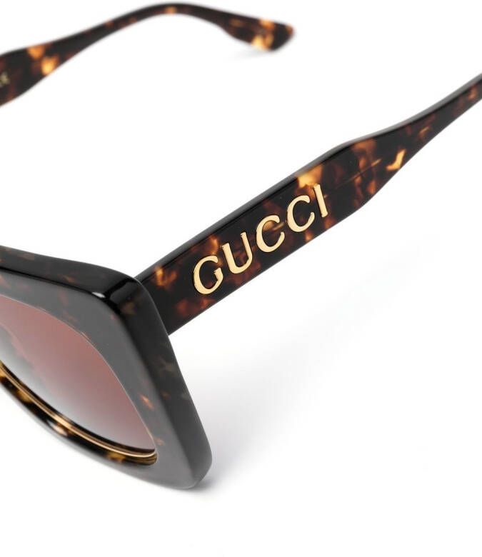Gucci Eyewear GG1151S zonnebril met cat-eye montuur Bruin