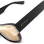 Gucci Eyewear GG1165S zonnebril met cat-eye montuur Zwart - Thumbnail 3