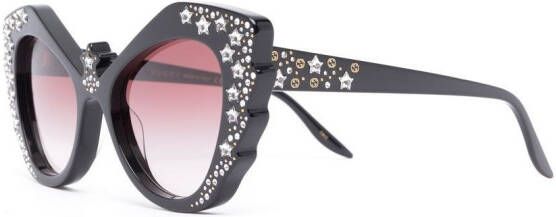 Gucci Eyewear Hollywood Forever cat-eye zonnebril Zwart