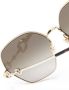 Gucci Eyewear Horsebit zonnebril met rond montuur Goud - Thumbnail 3