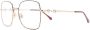 Gucci Eyewear Horsebit zonnebril met vierkant montuur Goud - Thumbnail 2