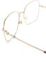 Gucci Eyewear Horsebit zonnebril met vierkant montuur Goud - Thumbnail 3