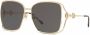 Gucci Eyewear Horsebit zonnebril met vierkant montuur Goud - Thumbnail 2