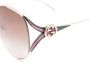 Gucci Eyewear Zonnebril met oversized montuur Goud - Thumbnail 3