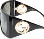 Gucci Eyewear Interlocking G zonnebril met vierkant montuur Zwart - Thumbnail 3