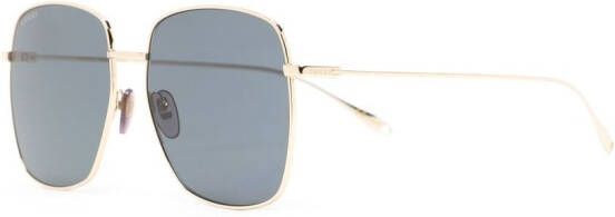 Gucci Eyewear Zonnebril met vierkant montuur Goud