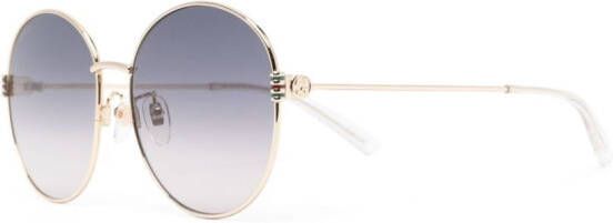 Gucci Eyewear Zonnebril met rond montuur Goud