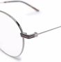 Gucci Eyewear Oval bril met rond montuur Zilver - Thumbnail 3