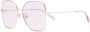 Gucci Eyewear Zonnebril met oversized montuur Goud - Thumbnail 2