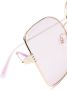 Gucci Eyewear Zonnebril met oversized montuur Goud - Thumbnail 3