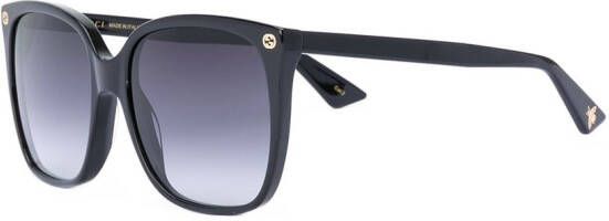 Gucci Eyewear oversize gradient square sunglasses Zwart