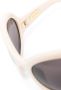 Gucci Eyewear Zonnebril met oversized montuur Beige - Thumbnail 3