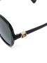 Gucci Eyewear Zonnebril met oversized rond montuur Zwart - Thumbnail 3