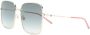 Gucci Eyewear Oversized zonnebril met vierkant montuur Goud - Thumbnail 2