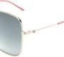 Gucci Eyewear Oversized zonnebril met vierkant montuur Goud - Thumbnail 3