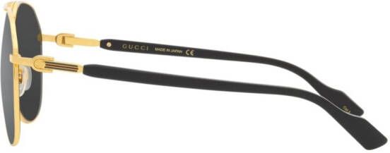 Gucci Eyewear Zonnebril met piloten montuur Goud