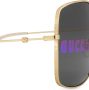 Gucci Eyewear rectangular-frame sunglasses Goud - Thumbnail 3