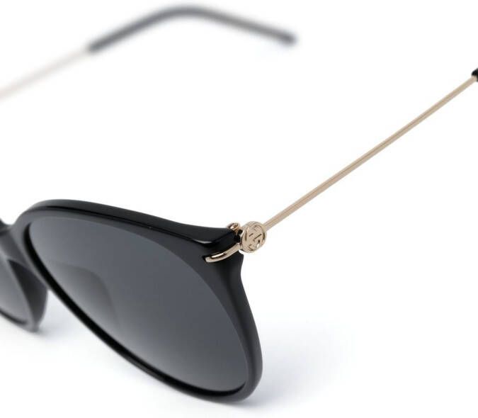 Gucci Eyewear Zonnebril met rond montuur Zwart