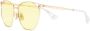 Gucci Eyewear Zonnebril met rond montuur Goud - Thumbnail 2