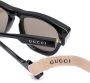 Gucci Eyewear Zonnebril met rond montuur Zwart - Thumbnail 3