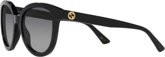 Gucci Eyewear Zonnebril met rond montuur Zwart