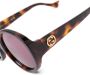 Gucci Eyewear Zonnebril met logoplakkaat Bruin - Thumbnail 3