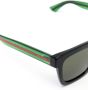 Gucci Eyewear Zonnebril met wayfarer montuur Zwart - Thumbnail 3