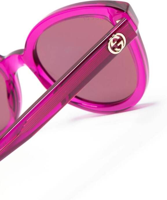 Gucci Eyewear Zonnebril met cat-eye montuur Paars