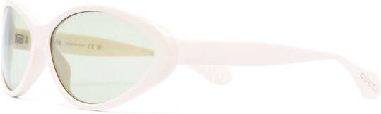 Gucci Eyewear Zonnebril met cat-eye montuur Wit