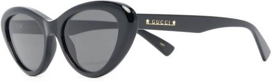 Gucci Eyewear Zonnebril met cat-eye montuur Zwart