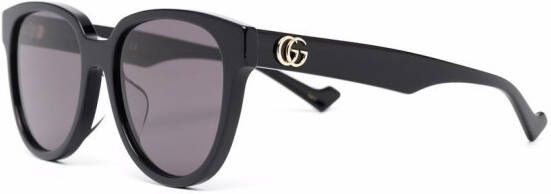 Gucci Eyewear Zonnebril met cat-eye montuur Zwart