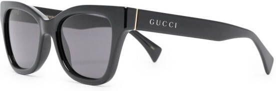 Gucci Eyewear Zonnebril met cat-eye montuur Zwart