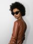Gucci Eyewear Zonnebril met kattenoog montuur Zwart - Thumbnail 2