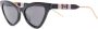 Gucci Eyewear Zonnebril met kattenoog montuur Zwart - Thumbnail 3