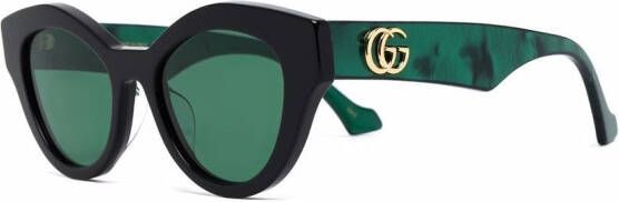 Gucci Eyewear Zonnebril met kattenoog montuur Groen
