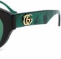 Gucci Eyewear Zonnebril met kattenoog montuur Groen - Thumbnail 3