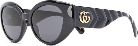 Gucci Eyewear Zonnebril met cat-eye-effect Zwart