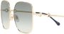 Gucci Eyewear Zonnebril met oversized montuur Goud - Thumbnail 3