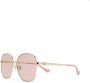Gucci Eyewear Zonnebril met oversized montuur Goud - Thumbnail 2