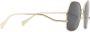 Gucci Eyewear Zonnebril met oversized montuur Goud - Thumbnail 2