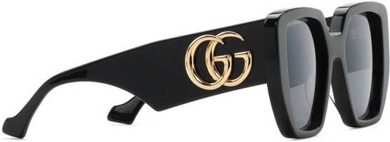 Gucci Eyewear Zonnebril met oversized montuur Grijs
