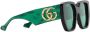 Gucci Eyewear Zonnebril met oversized montuur Groen - Thumbnail 2