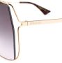 Gucci Eyewear Zonnebril met oversized montuur Zwart - Thumbnail 3