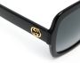 Gucci Eyewear Zonnebril met oversized montuur Zwart - Thumbnail 3