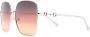 Gucci Eyewear Zonnebril met oversized vierkant montuur Goud - Thumbnail 2