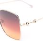 Gucci Eyewear Zonnebril met oversized vierkant montuur Goud - Thumbnail 3