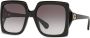Gucci Eyewear Zonnebril met oversized vierkant montuur Zwart - Thumbnail 2