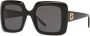 Gucci Eyewear Zonnebril met oversized vierkant montuur Zwart - Thumbnail 2