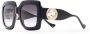 Gucci Eyewear Zonnebril met oversized vierkant montuur Zwart - Thumbnail 2