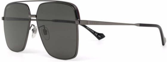 Gucci Eyewear Zonnebril met piloten montuur Grijs
